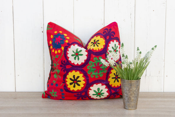 Veeda Vintage Suzani Square Pillow