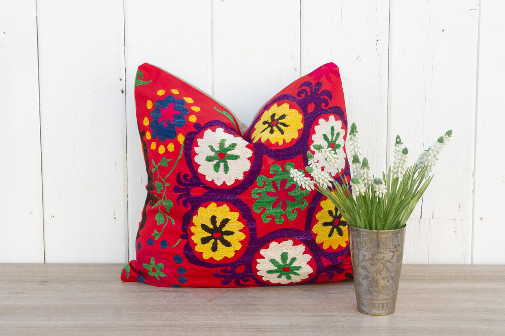 Veeda Vintage Suzani Square Pillow