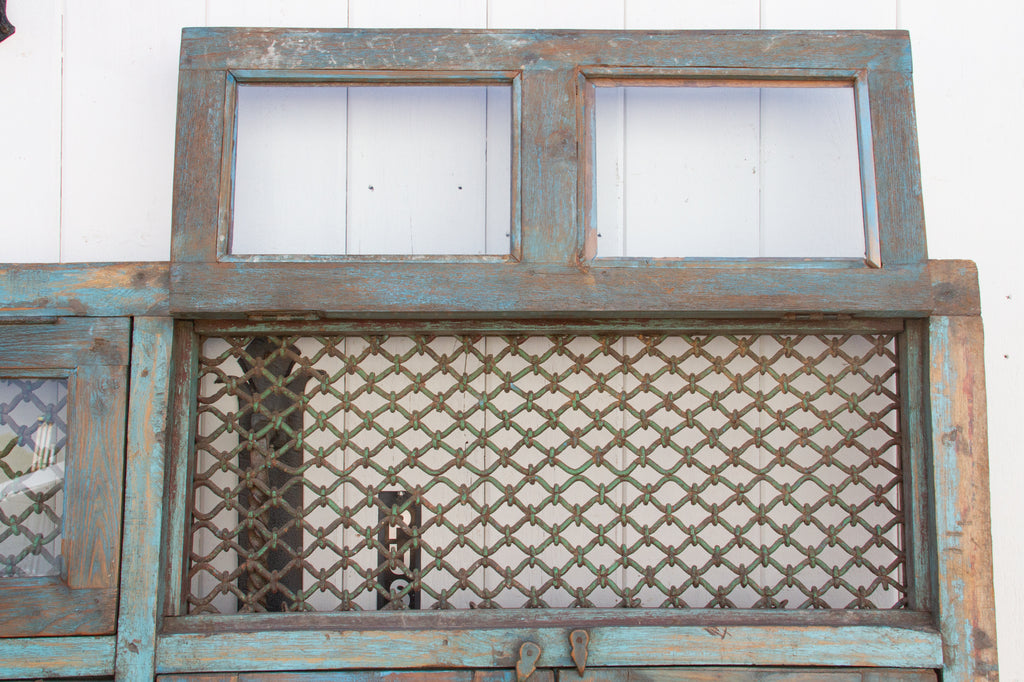 Antique Indian Jali Window Facade