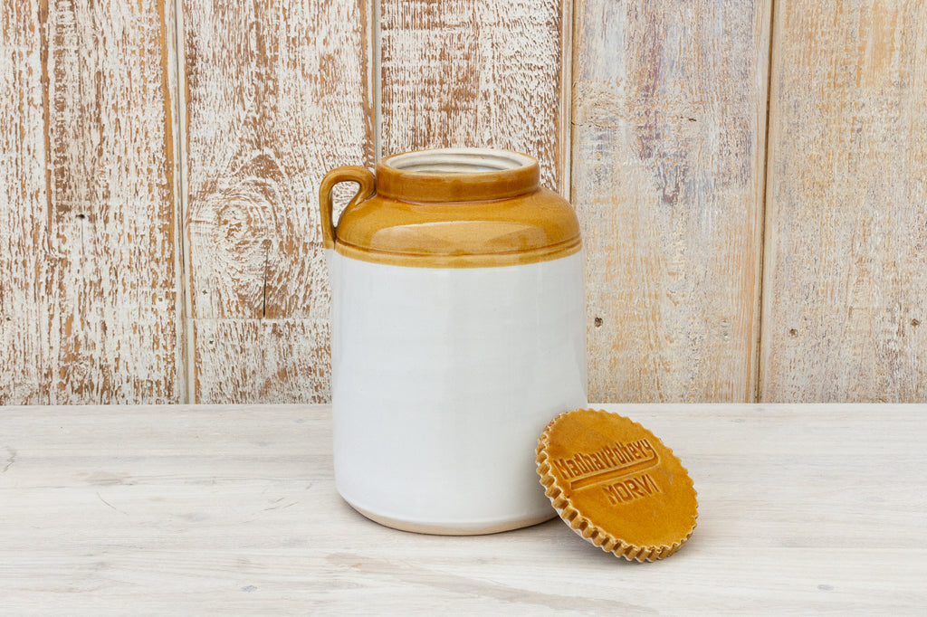 Yellow Glaze Vintage Jar