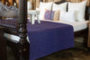 Eggplant Filanan Embroidered Bed Cover