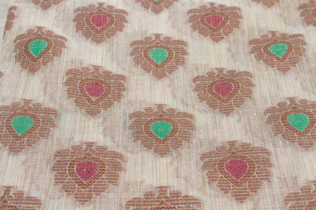 Morya Tissue Chanderi Paisley Fabric