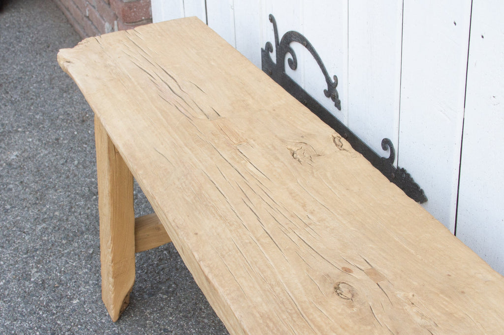 Bench Trade Rustic Bleached Wood Farmhouse Bench (Trade)– DE-COR | Globally Inspired