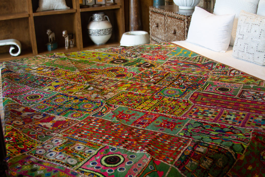 Hariyali Patchwork Barmer Tapestry