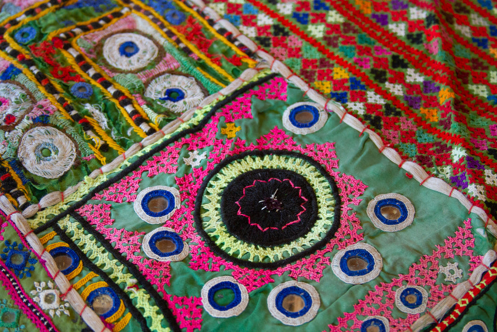 Hariyali Patchwork Barmer Tapestry