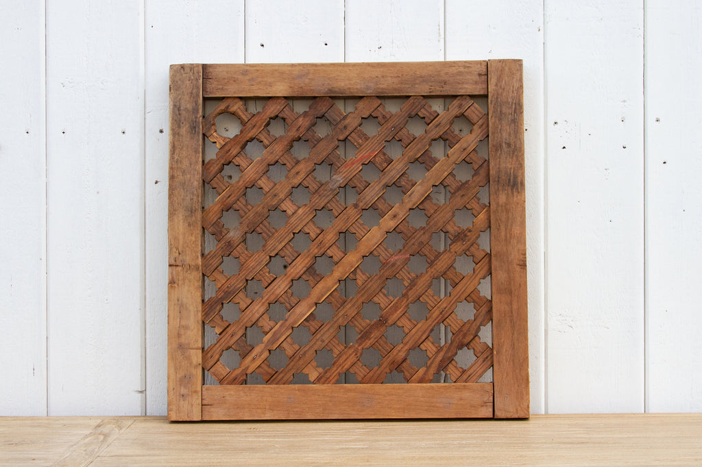Vintage Bleached Wood Star Panel