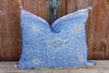 Syam Lumbar Moroccan Silk Rug Pillow (Trade)