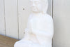 Burmese White Marble Seated Buddha (Trade)