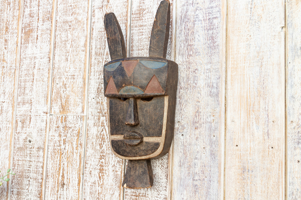 Tribal Primitive Baule Carved Mask