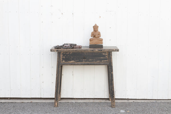 Distressed Black Asian Altar Table