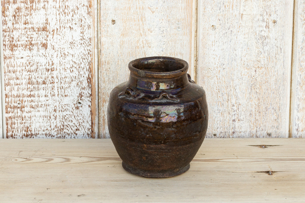 Dark Brown Southeast Asian Martaban Pot