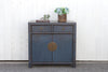 Royal Blue Lacquered Buffet Cabinet