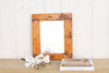 Rustic Turmeric Orange Painted Mirror (Trade)