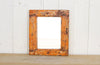 Rustic Turmeric Orange Painted Mirror (Trade)