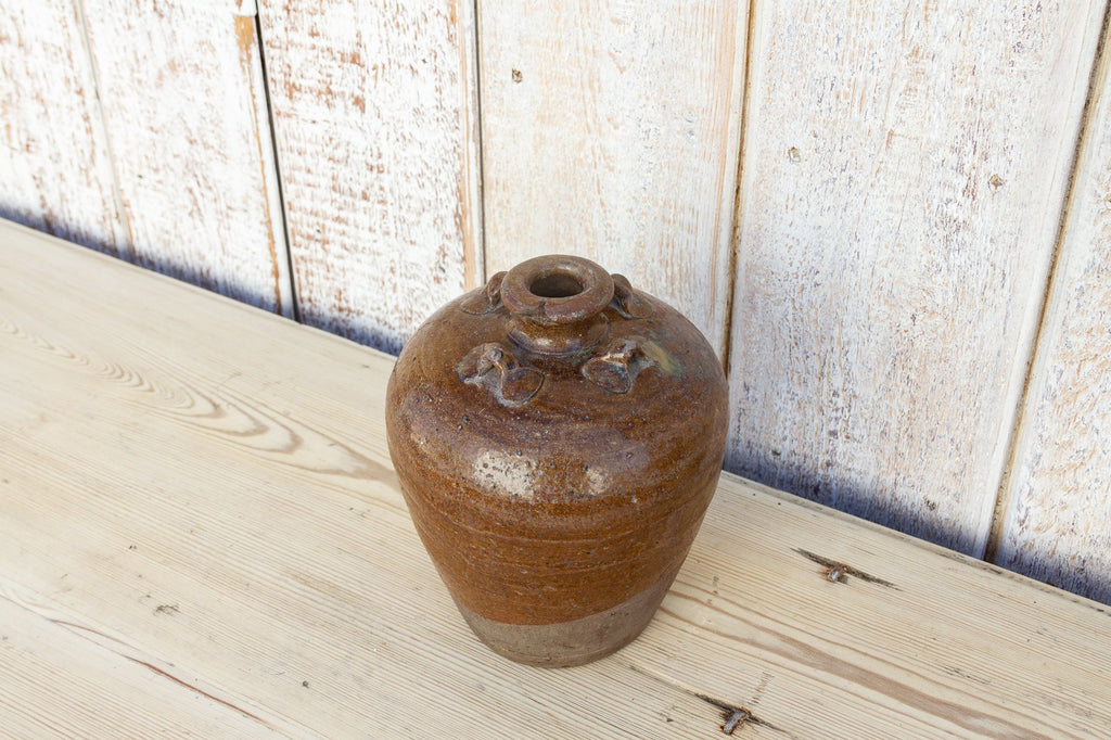 Antique Stoneware Burmese Wine Vessel (Trade)