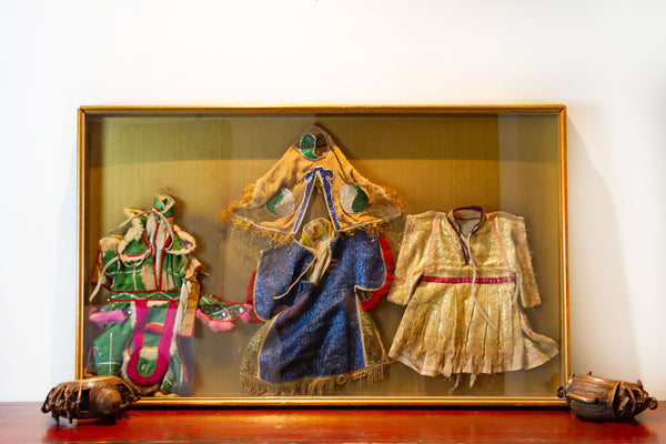 Vintage Framed Hmong Children Robes