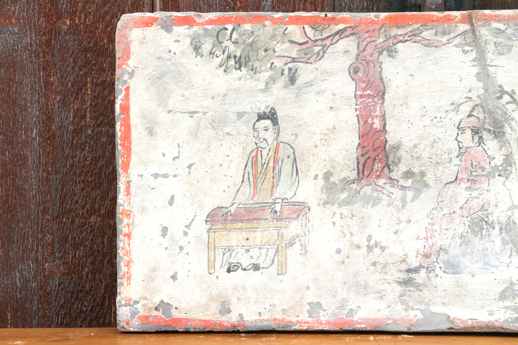 Charming Hand-painted Liao Dynasty Style Mural Tile