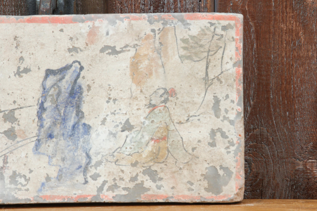 Lovely Hand-painted Liao Dynasty Style Mural Tile