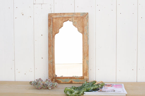 Reclaimed Wood Arch Wall Mirror