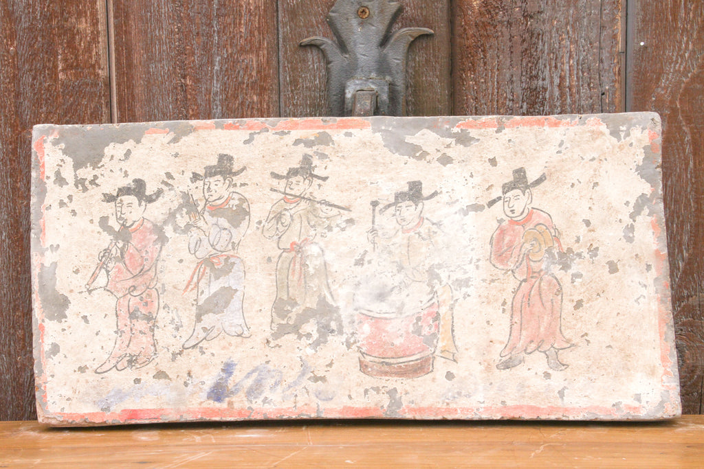 Hand-painted Musical Liao Dynasty Style Mural Tile