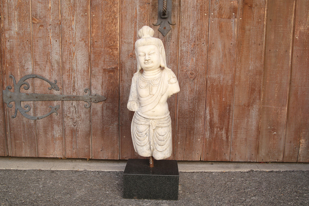 Yin Guanyin Marble Statue