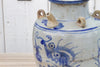 Vintage Colorful Asian Blue & White Pot