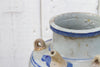 Vintage Colorful Asian Blue & White Pot