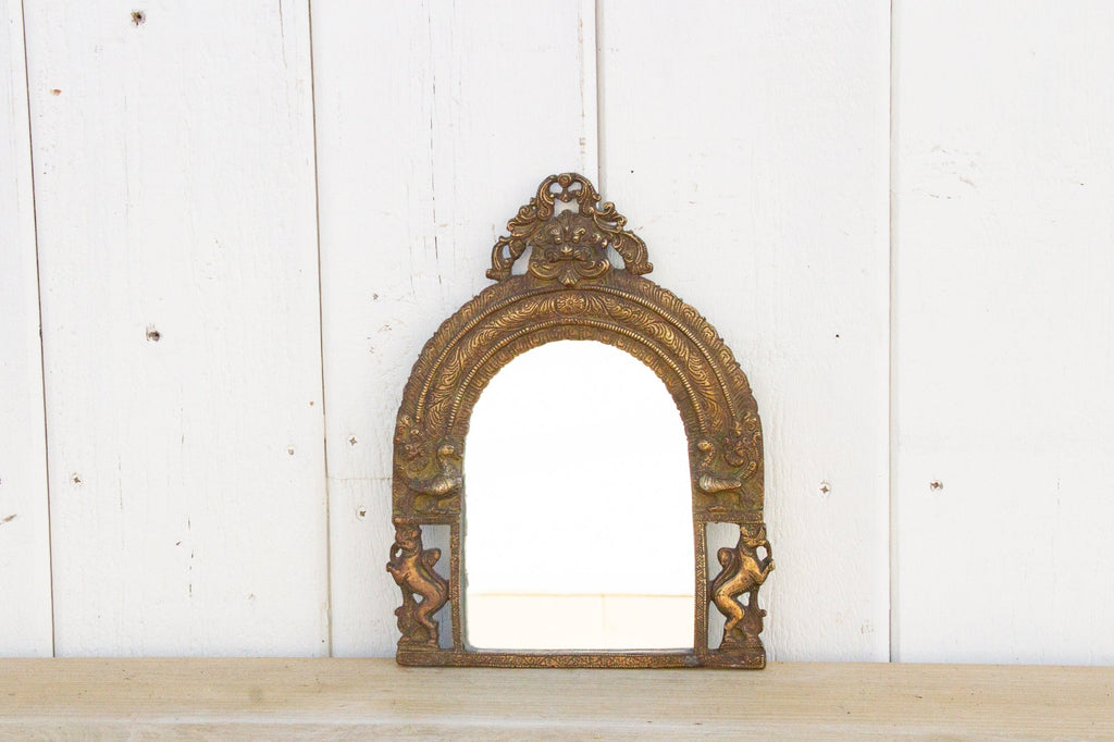 Royal Indian Vintage Cast Brass Mirror (Trade)