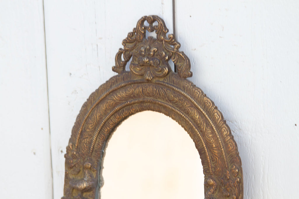 Royal Indian Vintage Cast Brass Mirror (Trade)