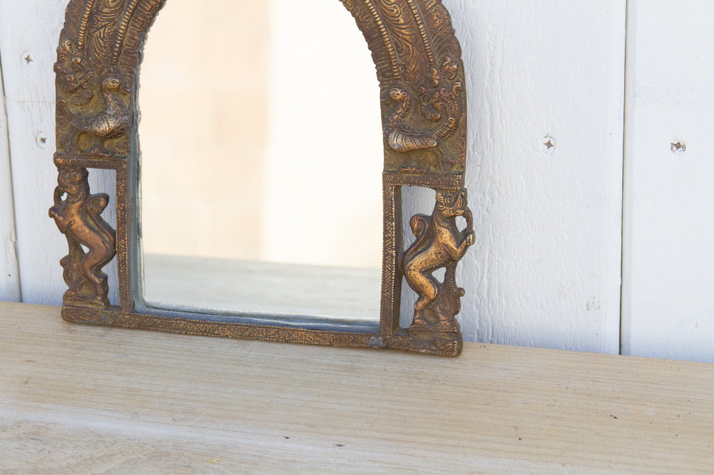 Royal Indian Vintage Cast Brass Mirror (Trade)