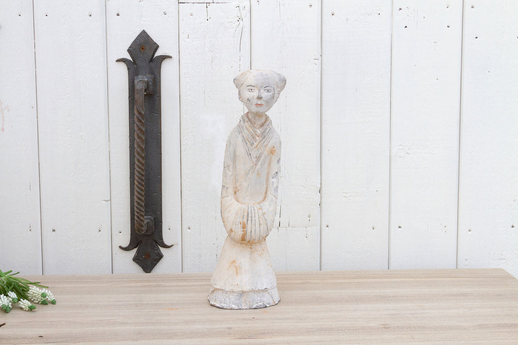 Antique Han Style Clay Chinese Statue
