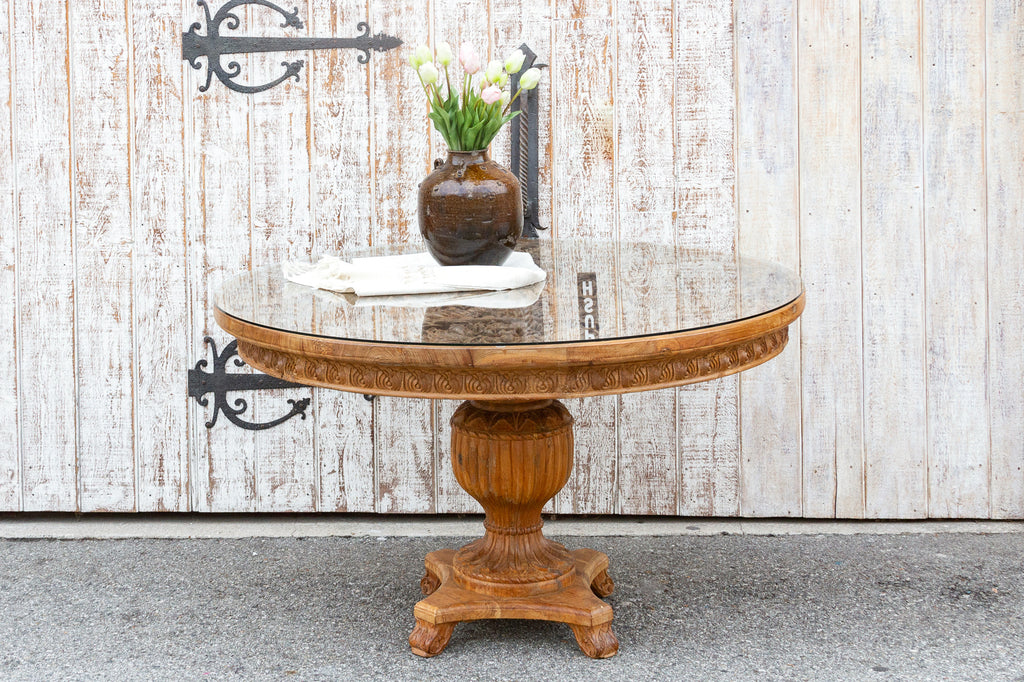 Extraordinary Antique Round Anglo Indian Table 