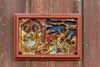 Red & Gilt Chinese Carved Panel