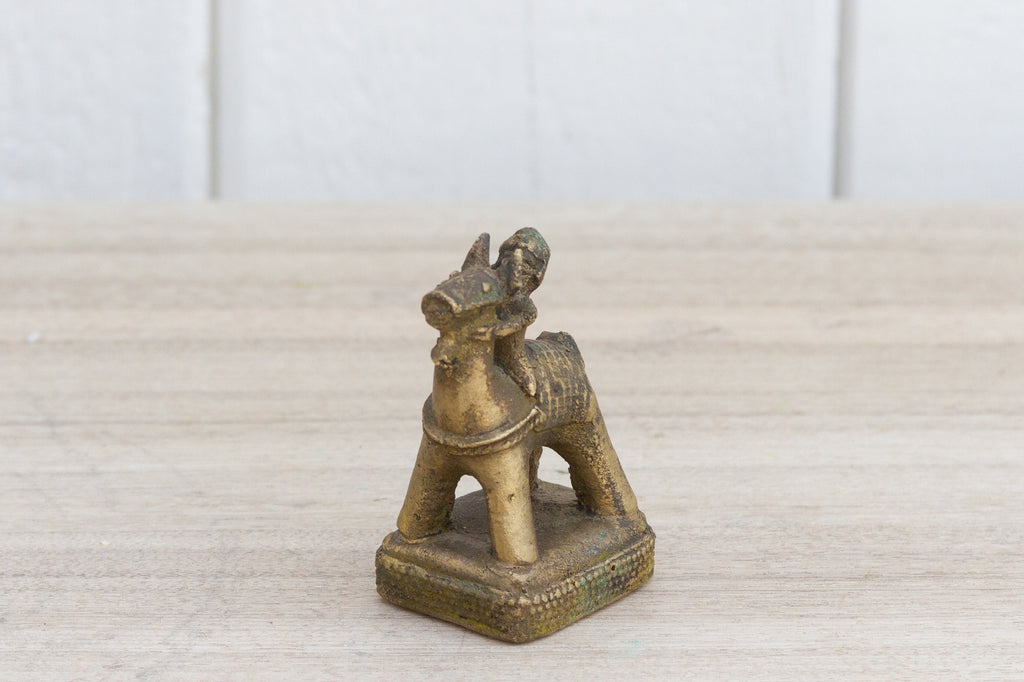 Tarnished Brass Indian Statue