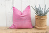 Blush Moroccan Silk Rug Pillow