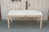 Whitewash Farmhouse Anglo-Indian Inlay Dining Table