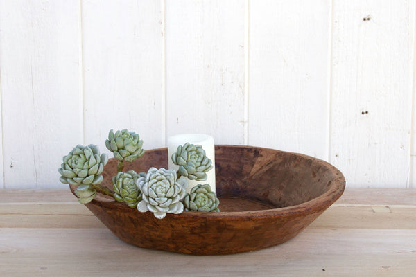 Vintage Wabi Sabi Dough Bowl