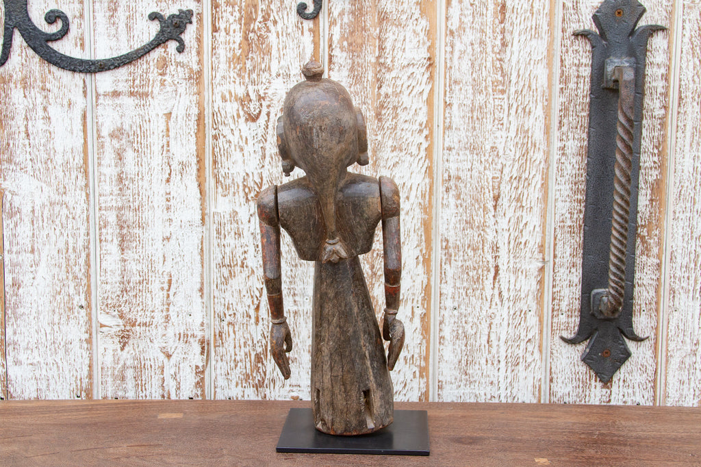 Antique Indian Goddess Wooden Statue