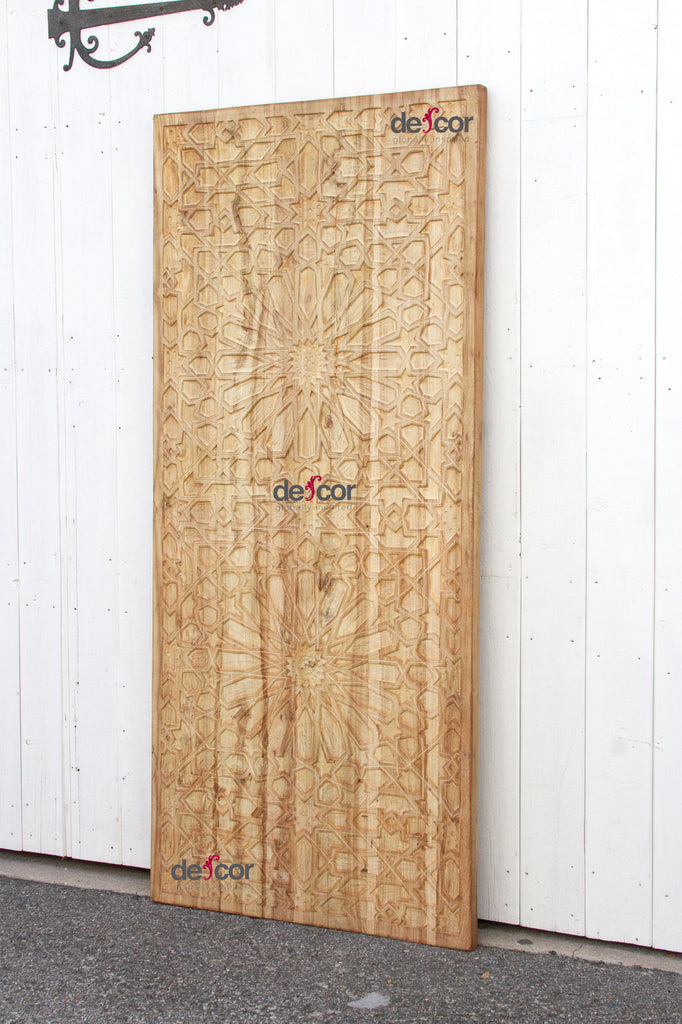 Bleached Wood Moorish Sunburst Door