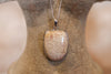 Fossil Coral Pendant with Silver Chain (Trade)