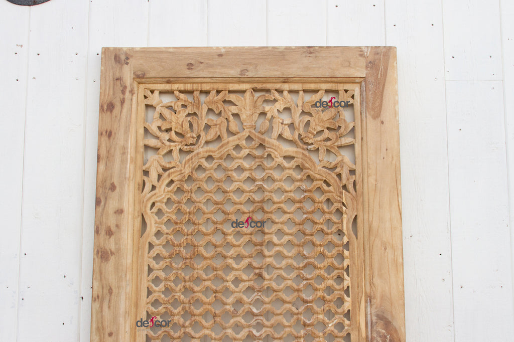 Sun Bleached Carved Anglo-Indian Door