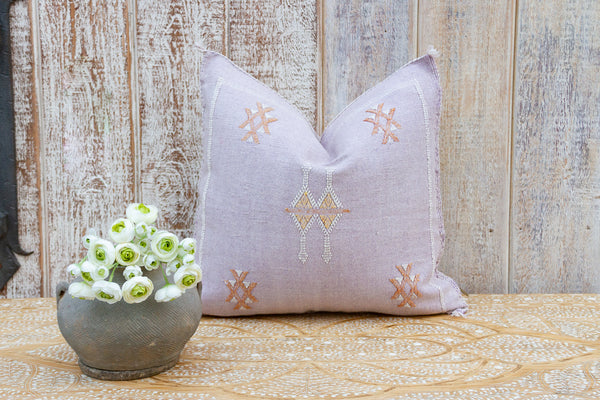 Ayni Moroccan Silk Rug Pillow