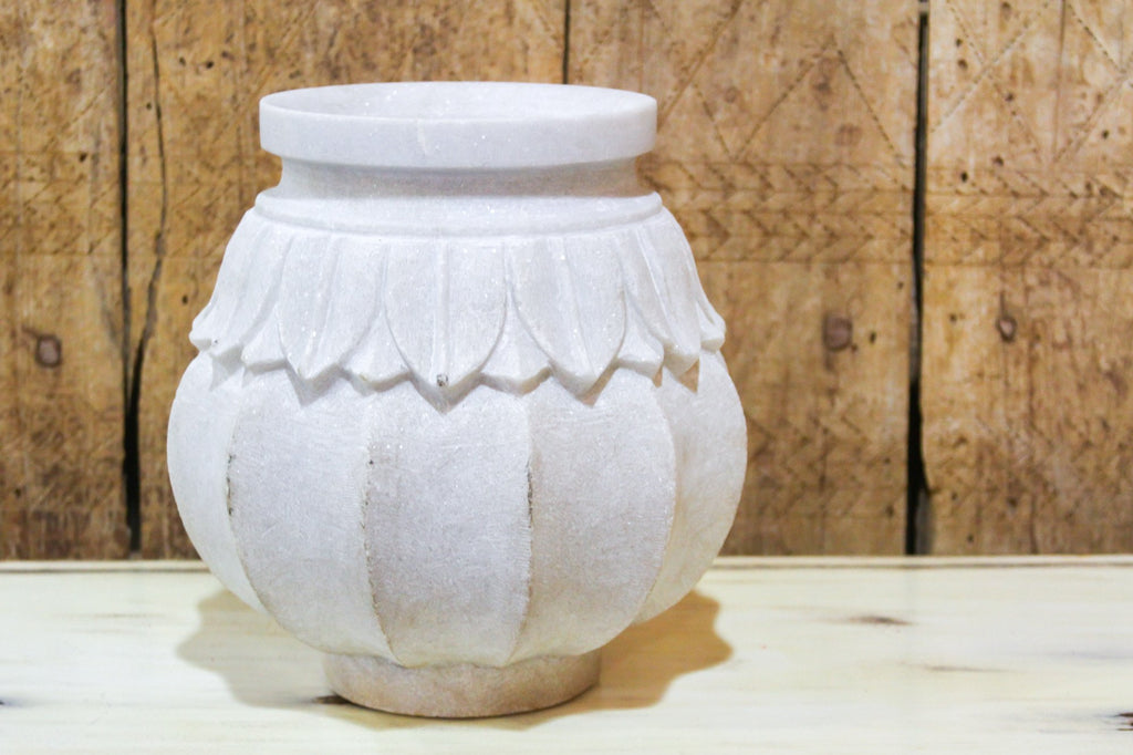 Large Carved Marble Vase (Trade)