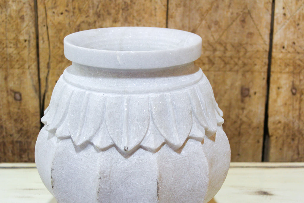 Large Carved Marble Vase
