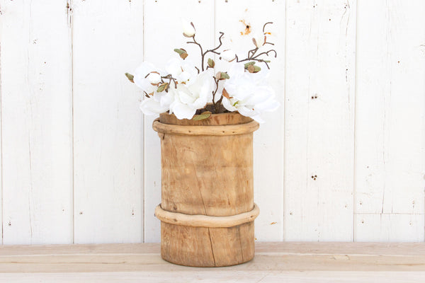 Tall Bamboo Flower Container
