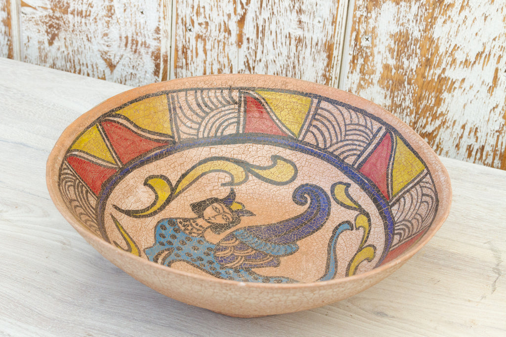 Antique Nishapur Islamic Pottery Painted Bowl (Trade)