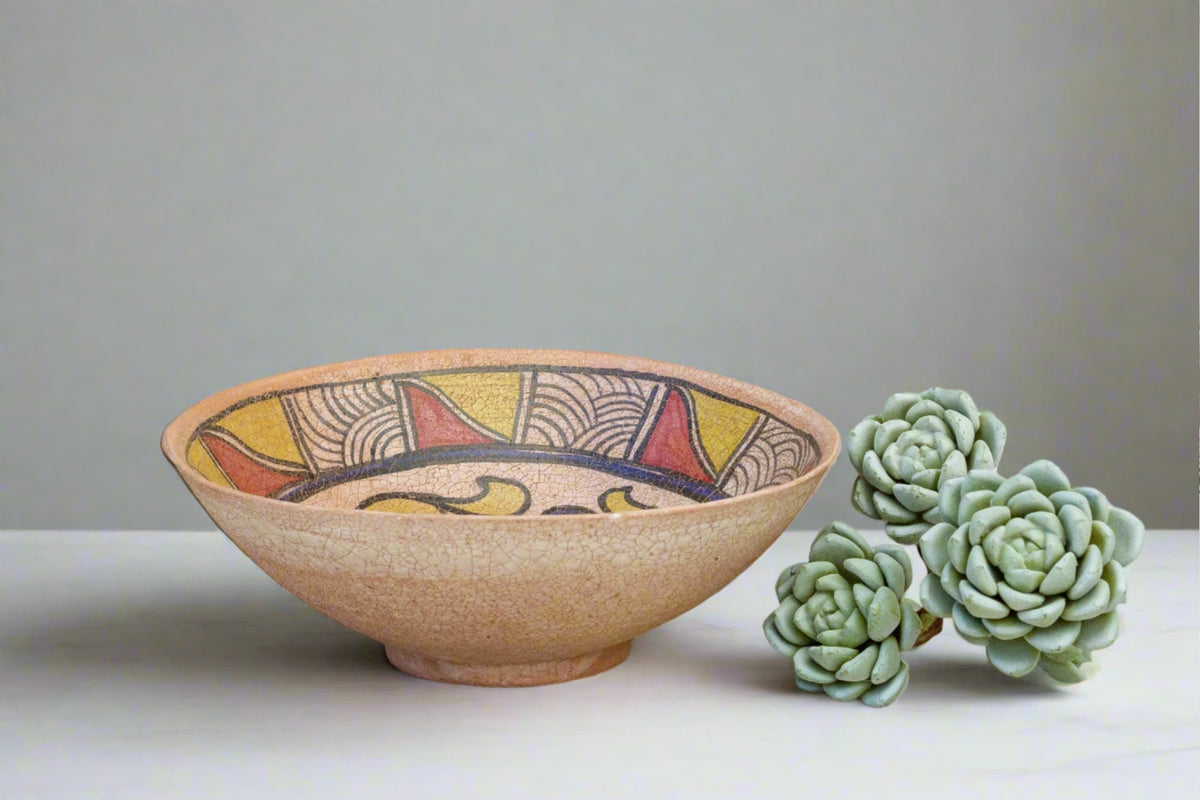 Antique Nishapur Islamic Pottery Painted Bowl– DE-COR | Globally