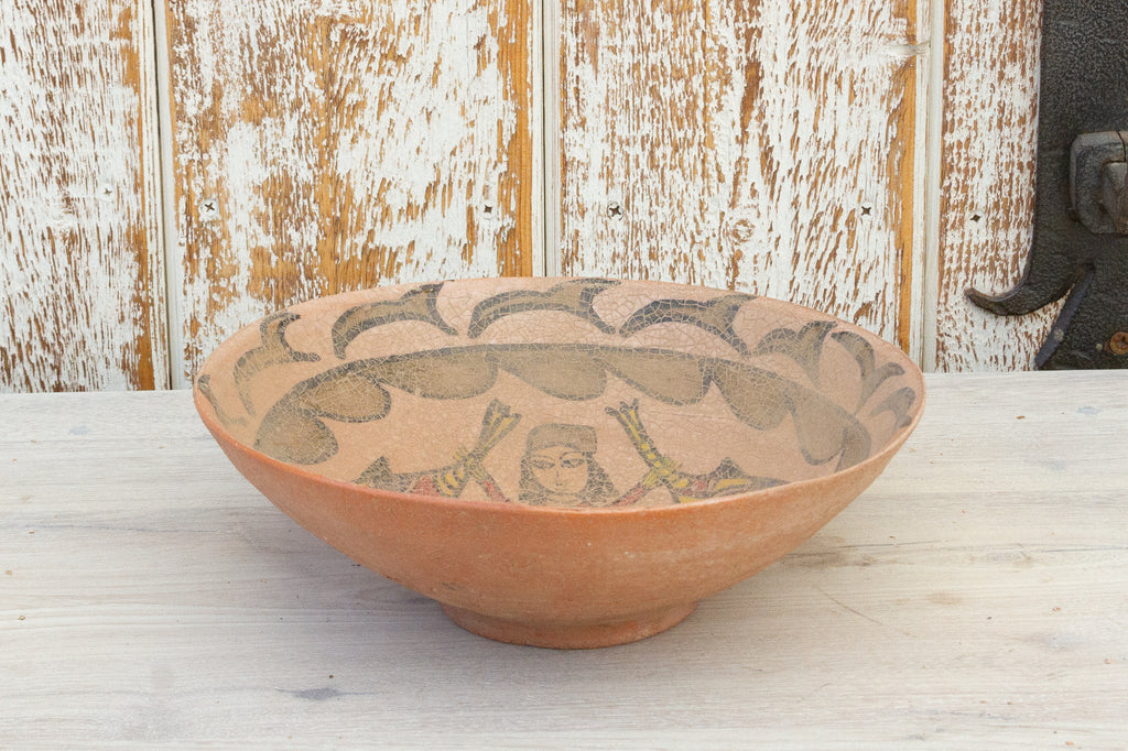 Antique Islamic Persian Pottery Bowl