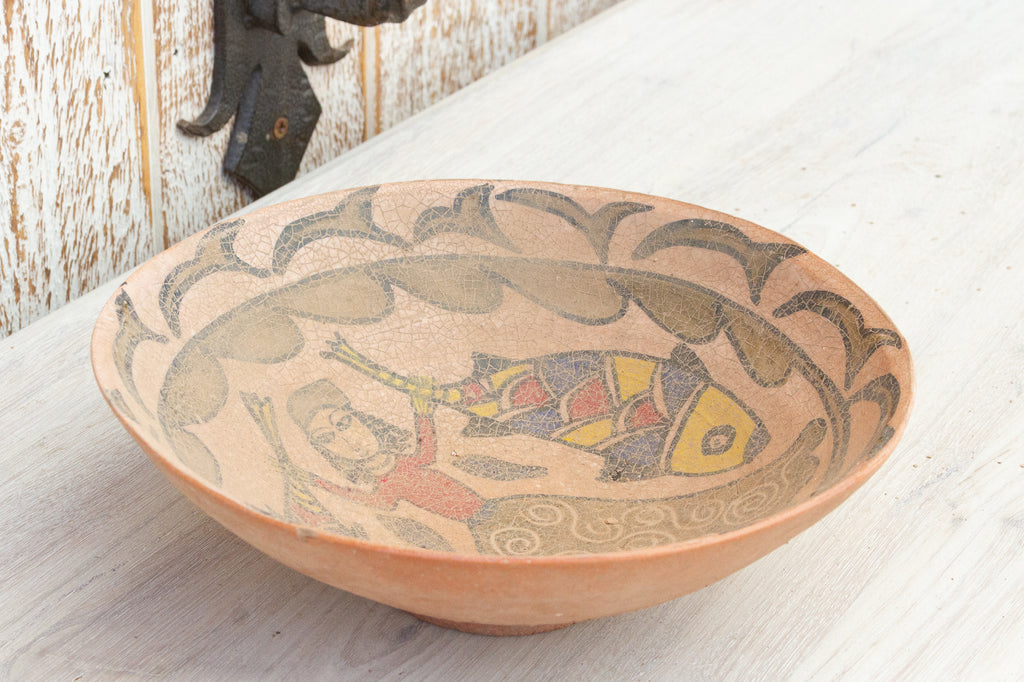 Antique Islamic Persian Pottery Bowl (Trade)
