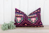 Magenta Lake Suzani Lumbar Pillow